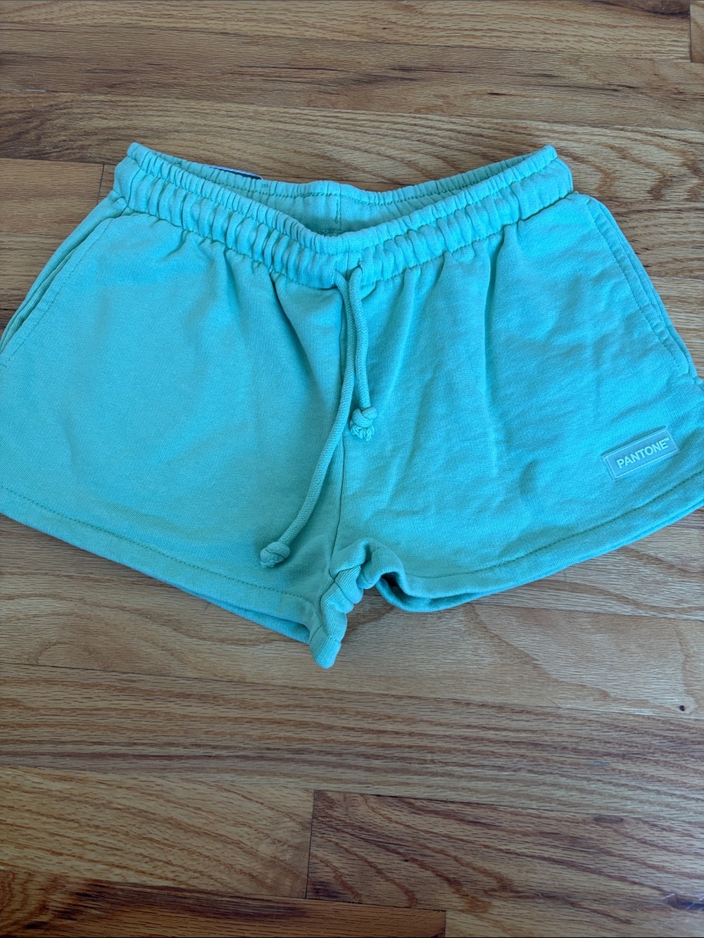 Zara Women's Aqua/Turquoise Terry Lounge Shorts